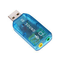 USB звуковая карта 3D Sound 5.1- внешняя звуковая карта для ПК