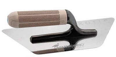Трапецієвидна гладилка преміум-класу TROWEL TRAPEZIO DUAL LEFT HAND ( 240х100х0.6 мм). Marmorino Tools