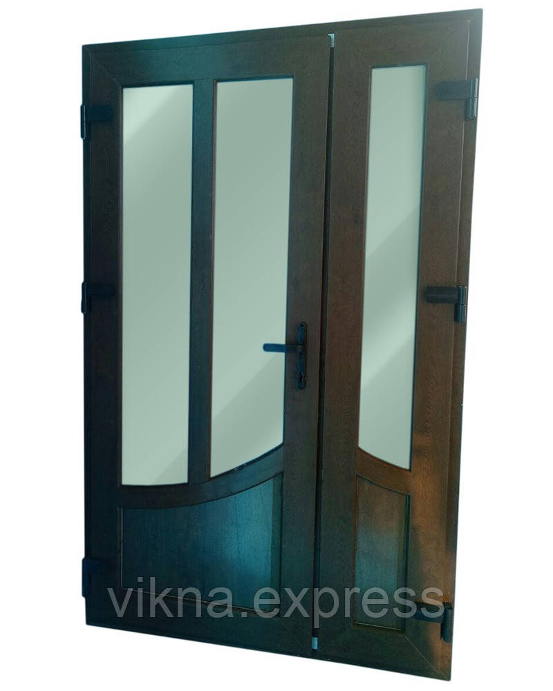 Вхідні двері ламінація темний дуб