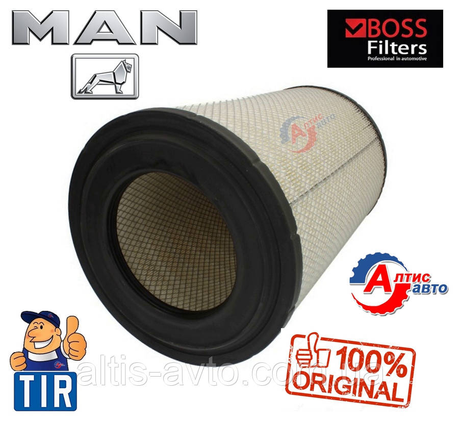 Фільтр повітряний Ман ф2000 Командор F90 D2840 LF-D2866 DF01 01.94, запчастини для вантажівок Man