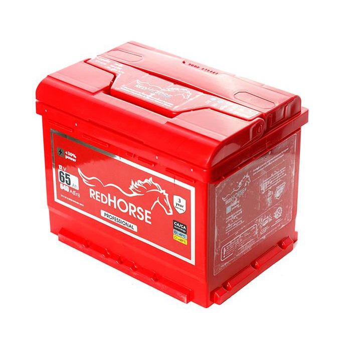 Акумулятор автомобільний RED HORSE 65 Ah (L+) (640А)