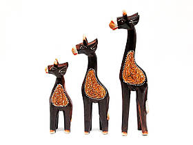 Жирафи 3 шт дерев'яні (24х5х3,5 см 19х4,5х3 см 15х4,5х3 см)