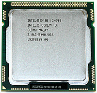 Б/У, Процессор, Intel Core i3-540, s1156, 2 ядра, 4 потока, 3.06 гГц