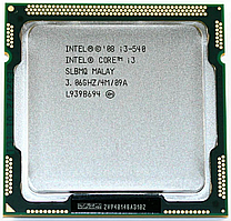 Б/В, Процесор, Intel Core i3-540, s1156, 2 ядра, 4 потока, 3.06 гГц