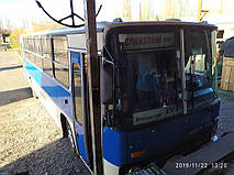 Производство и замена лобового стекла триплекс на автобусе Ikarus 260 в Никополе (Украина). 5