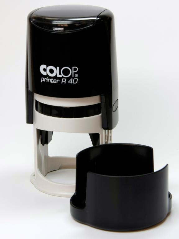 Оснастка для круглої печатки D 40 мм з ковпачком(різні кольори)