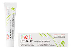 Крем-неснетик для шкіри Tattooist (Татуїст) F&E lidosaine-6% Prilocsine-4% Epinephrine 0,1%. 35мл.