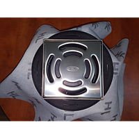 Трап для внутрішніх приміщень HL541 із сухим сифоном "Primus blue", з підрамником із неірж сталі