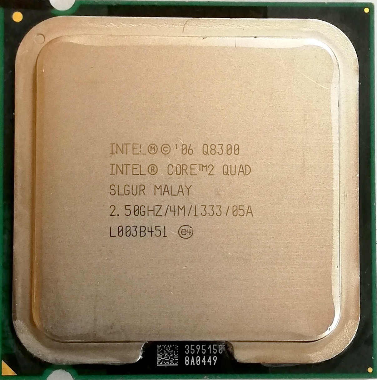 Процесор Intel Core 2 Quad Q8300 R0 SLB5W, SLGUR 2.5 GHz 4 MB Cache 1333 MHz FSB Socket 775 Б/У