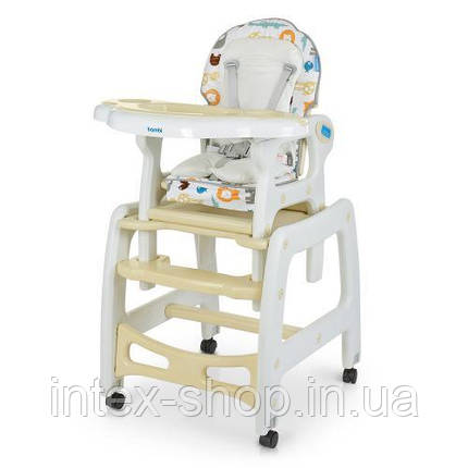 Стільчик для годування M 1563 Animal Beige (Бежевий), фото 2