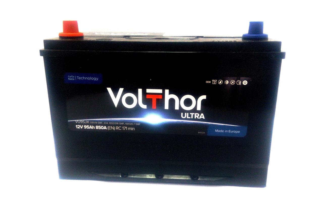 Автомобільний акумулятор VOLTHOR Asia 95Ah / 850A L+. Автомобільний (Вольтор) АКБ Словенія