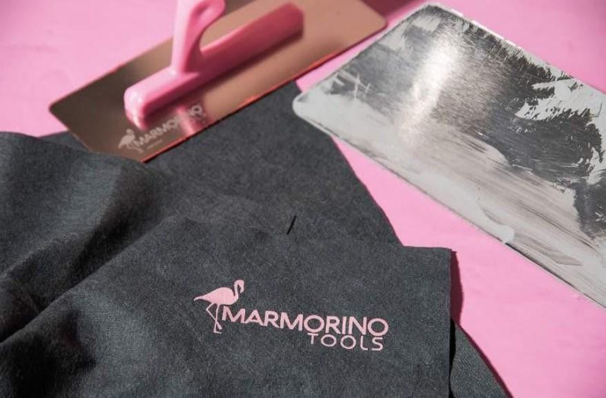 М'яка серветка для очищення леза інструменту PANNO FLAMINGO. Marmorino Tools