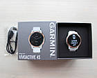 Смарт-годинник Vivoactive 4S Rose Gold with White Band рожеве золото з білим ремінцем, фото 8
