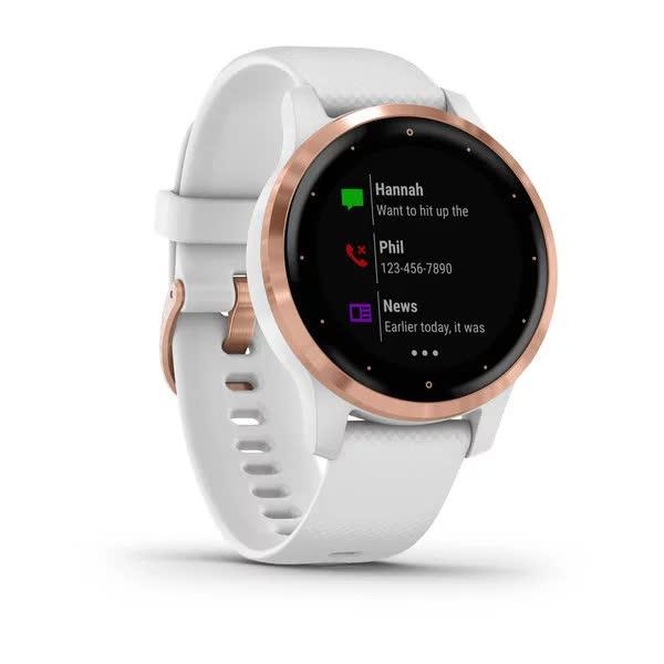 Смарт-годинник Vivoactive 4S Rose Gold with White Band рожеве золото з білим ремінцем