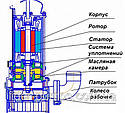 Насос фекальний LIDER WQ-18-10-0.75 нержавіюча сталь, фото 7