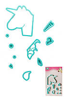 Вирубка та відбиток кондитерський Єдиноріг голова для пряників і печива