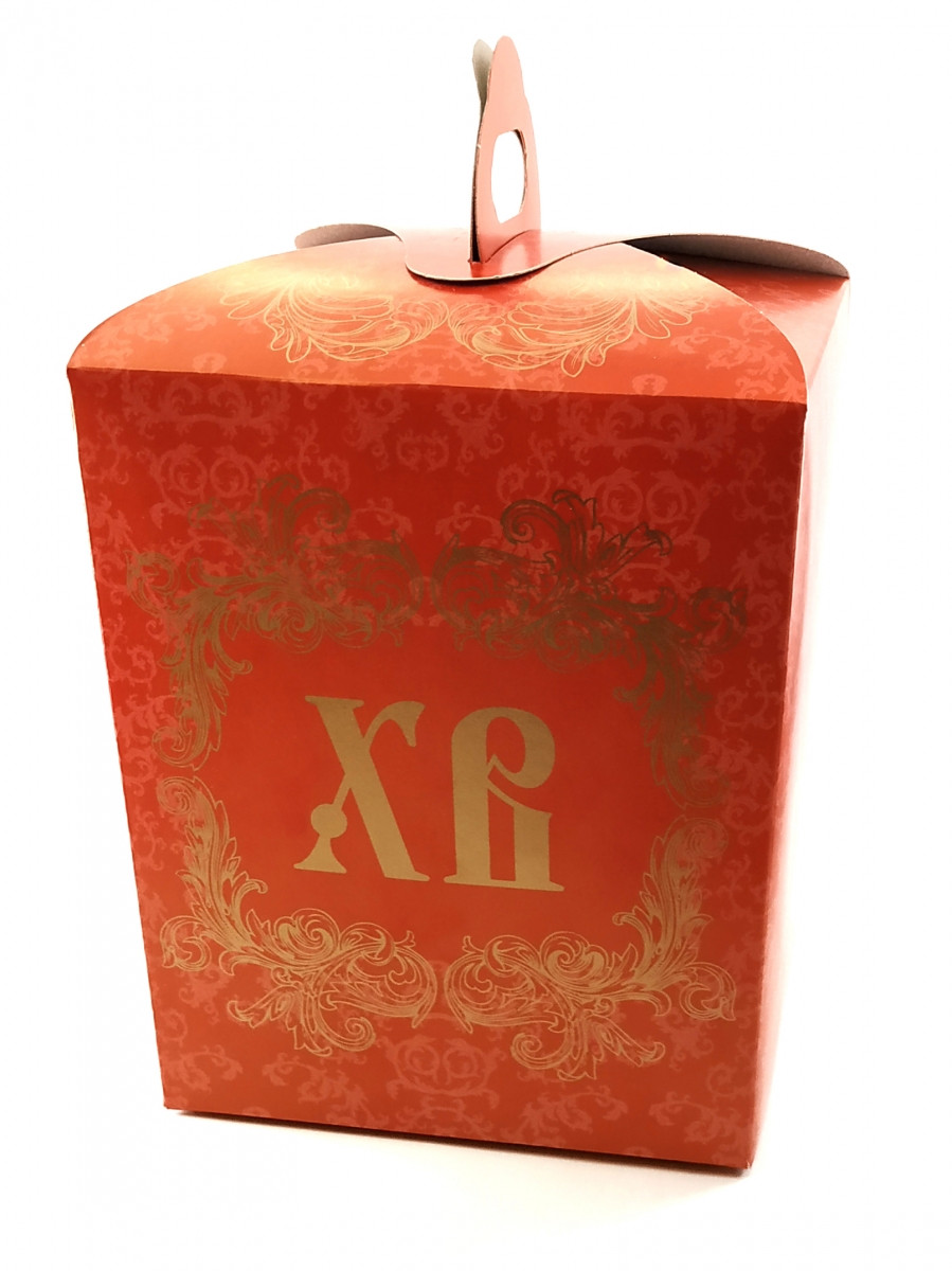 Коробка для Пасхи №1 (упаковка 3шт.) Червона