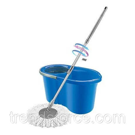 Турбо Швабра з Ведром Spin Mop 360 Блакитна 154648