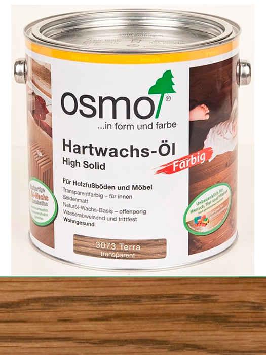 Кольорова олія з твердим воском Osmo Hartwachs-Ol Farbig 0,125 L Терра 3073 (40068550434862)
