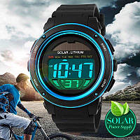 Спортивные мужские часы Solar Watch Skmei 1096 Blue