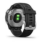 Смарт-годинник Garmin Fenix 6S Silver with Black Band сріблястий з чорним ремінцем, фото 3