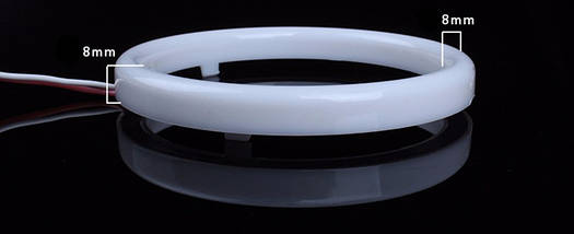 80 мм led-кільця в фару (ангельські очі). КРАСНІ 2 шт., фото 5