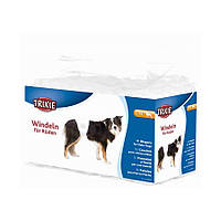 Trixie Diapers L-XL памперсы для собак (кобелей) 60-80см, 12шт