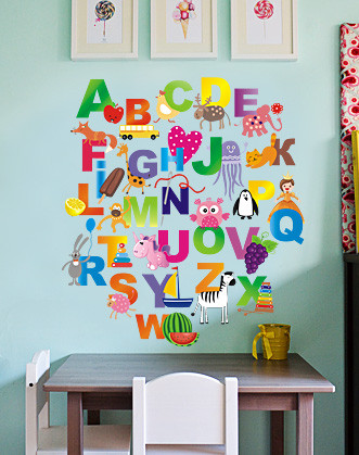 Дитяча наклейка на стіну "ABC-алфавіт"