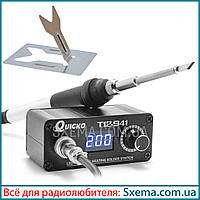 Паяльна станція QUICKO T12-941 Hakko 200-500 °C + підставка (без блока живлення)