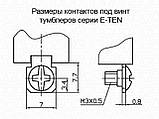 Тумблер E-TEN1021 з герметичною захистом 2pin 2 положення, фото 4