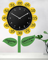 Наклейка для класу Нуш: "Квітка-годинник"