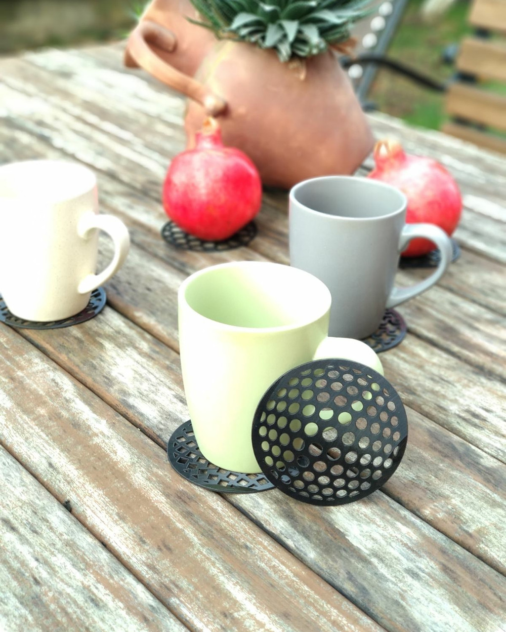 Оригинальные Костеры Подставки Под Чашки Подставка с Винила Круглые ...