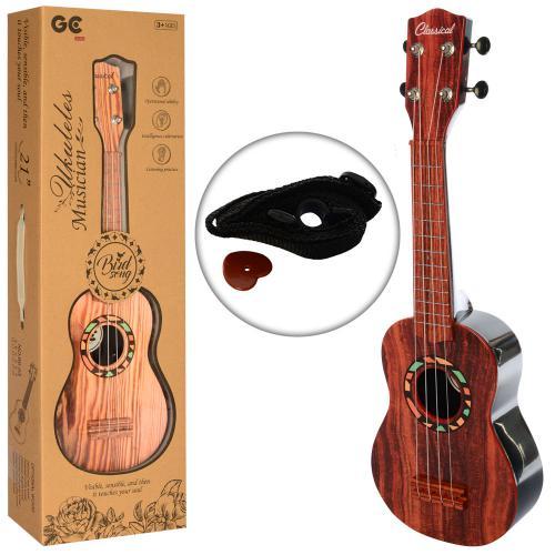 Струнна гітара для дітей 66-03AB медіатор струни 4 штуки, фото 1