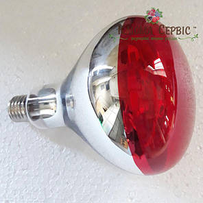 Інфрачервона лампа Lux Light IR R125 175 Вт, Червона, фото 2