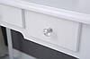 Туалетний столик із дзеркалом і LED підсвічуванням Wooden Dresser K001 білий + табурет (9131), фото 11