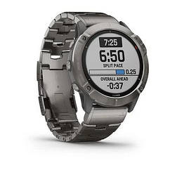 Смарт-годинник Garmin Fenix 6 Sapphire Editions — Titanium with Vented Титановий Браслет