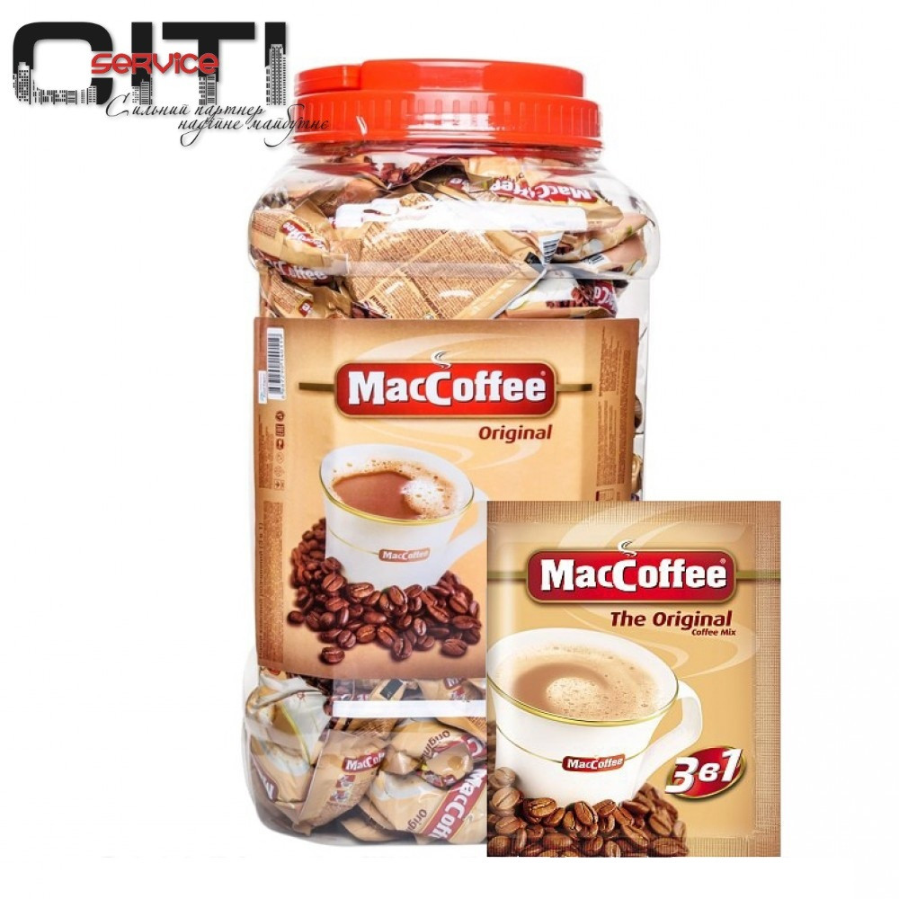 Кавовий напій MacCoffee 3в1 Original банка (50 шт)