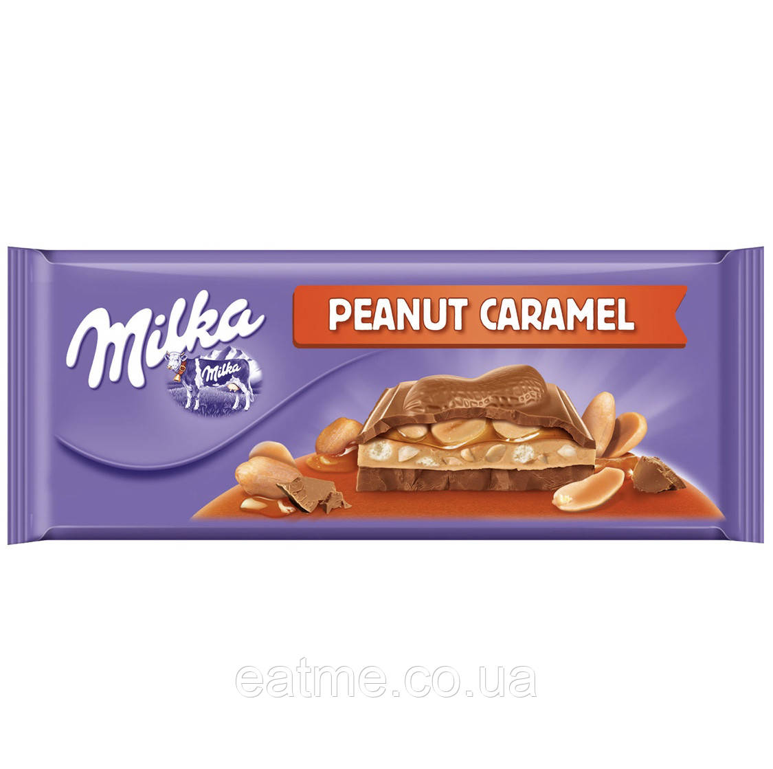 Milka Peanut Caramel Молочний шоколад із карамеллю та арахісом 276g