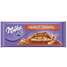 Milka Peanut Caramel Молочний шоколад із карамеллю та арахісом 276g