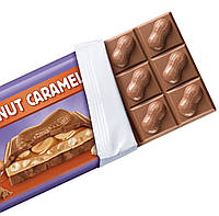 Milka Peanut Caramel Молочний шоколад із карамеллю та арахісом 276g, фото 2