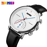 Класичні чоловічі годинники Skmei 1399 Black White, фото 3