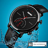 Класичний чоловічий годинник Skmei 1399 Black, фото 6