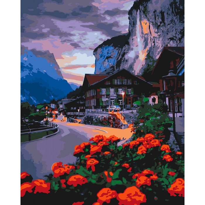 Картина по номерам Лето в Швейцарии КНО2262