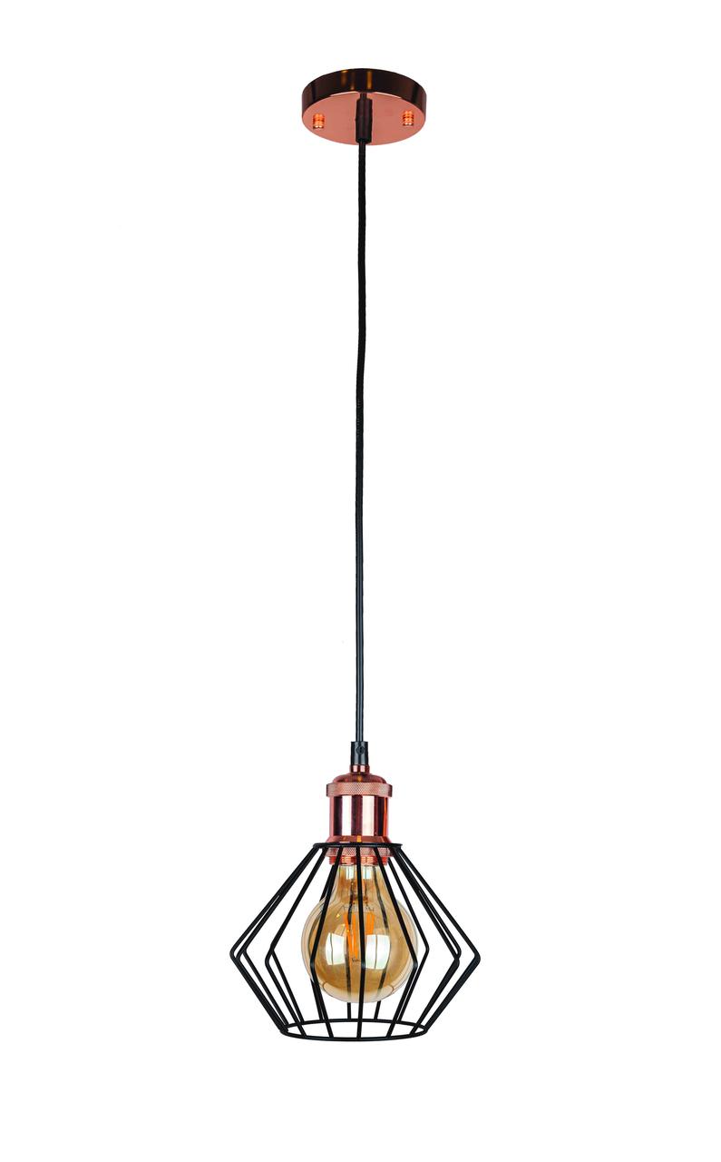 Люстра в стилі лофт Levistella 907020F-1 BK+GD