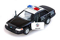 Детская игрушечная металлическая машина Полиция инерционная, KT5327W