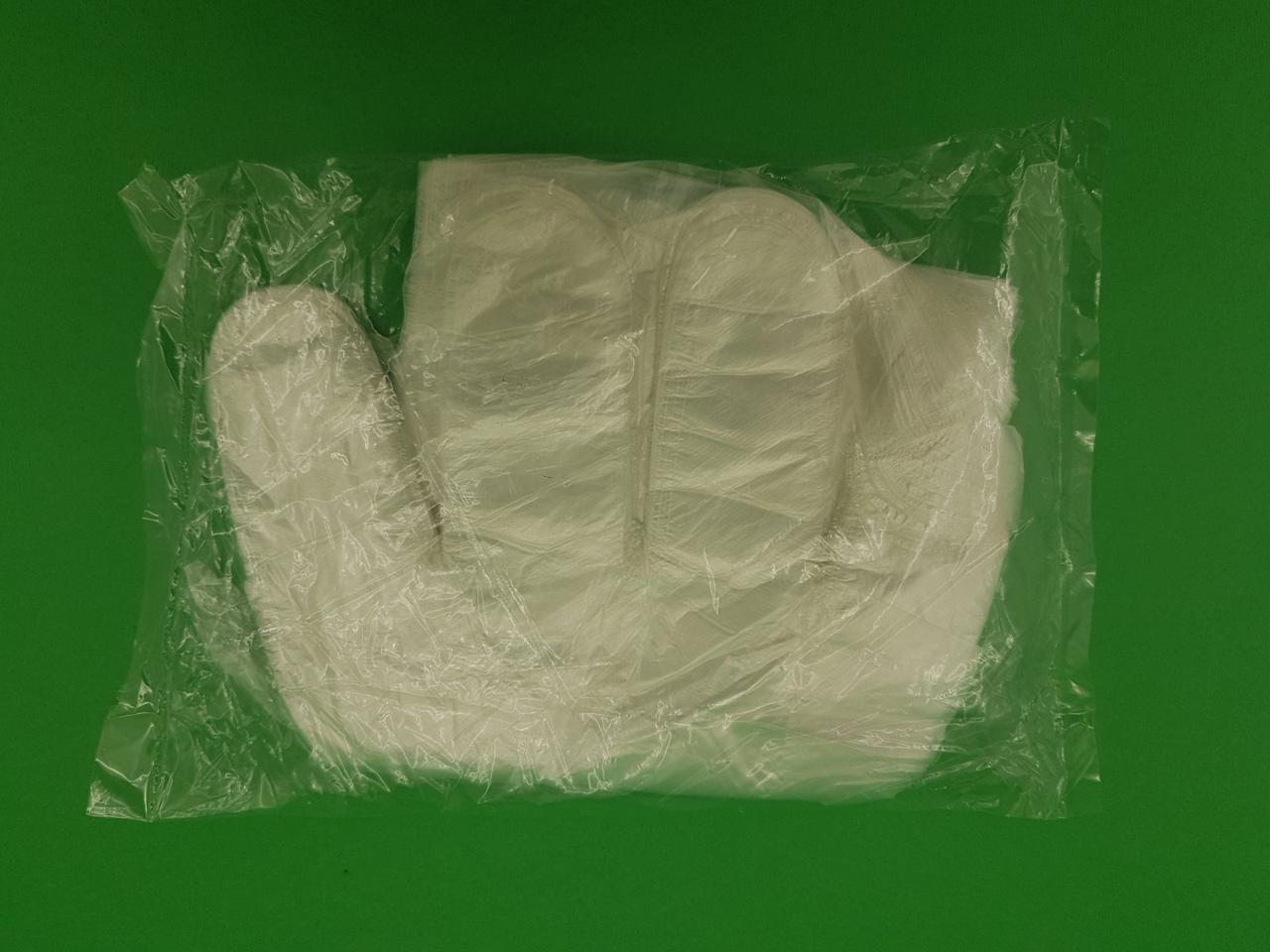 Одноразовые перчатки полиэтиленовые, без крепления, 100шт/ пач - Цена .