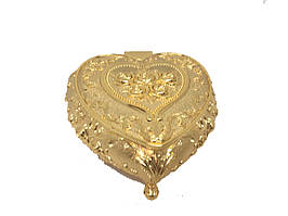 Декоративна скринька MCA Vizyon з меляра з позолотою Серце 12 см