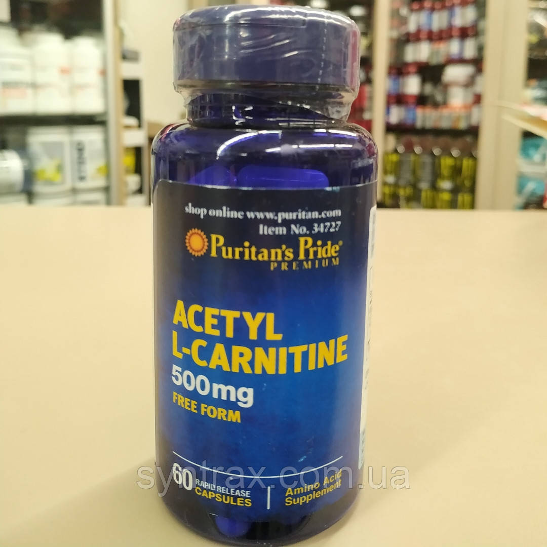 Puritan's Pride Acetyl L-Carnitine 500 mg 60 caps