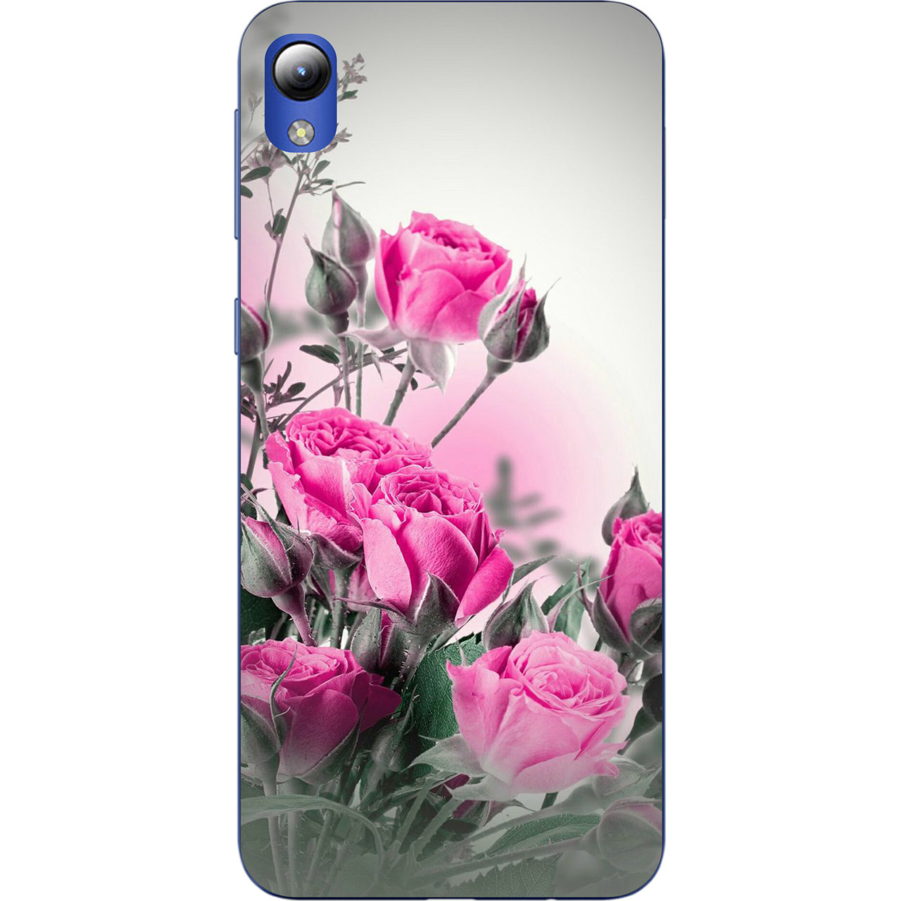 Чохол з картинкою силіконовий для ZTE Blade L8 Рожеві троянди