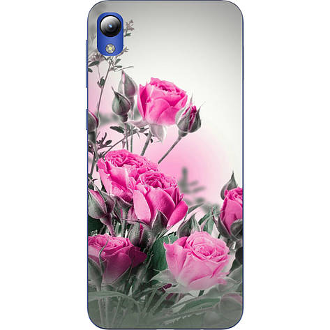 Чохол з картинкою силіконовий для ZTE Blade L8 Рожеві троянди, фото 1